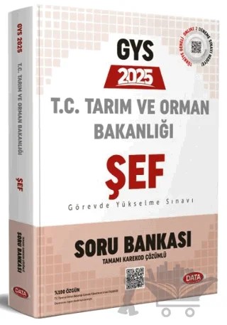 Tarım ve Orman Bakanlığı Şef GYS Soru Bankası - Karekod Çözümlü – Kolektif – Data Yayınları kitap kapağı