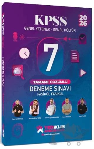 2026 KPSS Genel Yetenek - Genel Kültür Fasikül Fasikül 7 Deneme Sınavı Tamamı Çözümlü