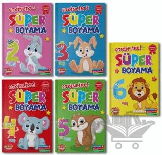 Etkinlikli Süper Boyama Seti - 5 Kitap Takım