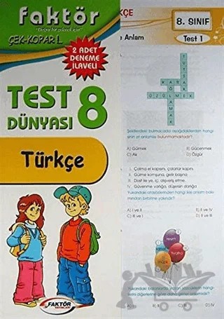 8. Sınıf Türkçe Test Dünyası – Kolektif – Faktör Yayınları kitap kapağı