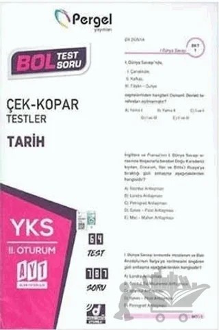 AYT İkinci Oturum Tarih Test – Kolektif – Pergel Yayınları kitap kapağı