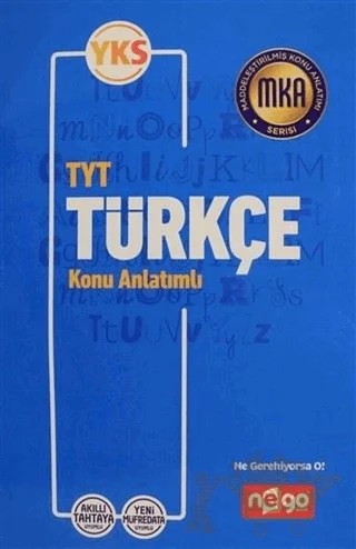 TYT - YKS Türkçe Konu Anlatımlı – Kolektif – Nego Yayınları kitap kapağı