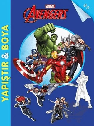 Marvel Avengers: Yapıştır - Boya – Kolektif – Beta Kids kitap kapağı