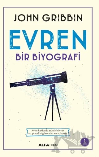 Evren - Bir Biyografi – John Gribbin – Alfa Yayınları kitap kapağı