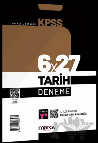 2025 KPSS Tarih 6x27 Deneme Tamamı Video Çözümlü – Kolektif – Marka Yayınları kitap kapağı