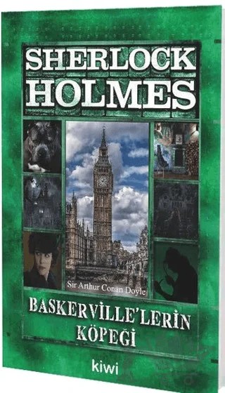 Baskerville'lerin Köpeği - Sherlock Holmes – Sir Arthur Conan Doyle – Kiwi Yayınevi kitap kapağı