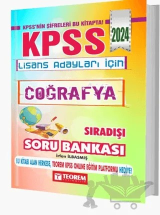 KPSS Lisans Coğrafya Sıradışı Soru Bankası – İrfan İlbasmış – Teorem Yayıncılık kitap kapağı