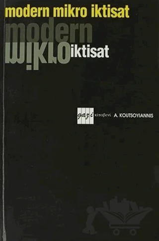 Modern Mikro İktisat – A. Koutsoyiannis – Gazi Kitabevi kitap kapağı