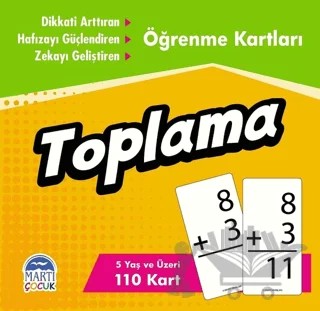 Öğrenme Kartları - Toplama – Kolektif – Martı Çocuk Yayınları kitap kapağı