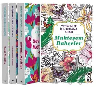 Yetişkinler İçin Boyama Kitabı (4 Kitap Takım)