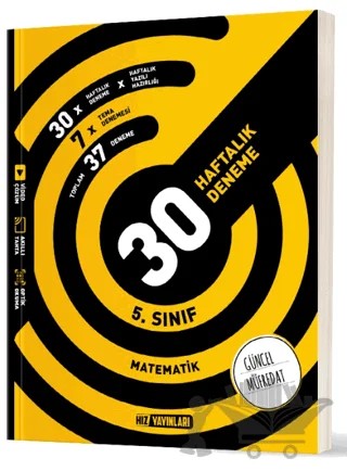 5. Sınıf Matematik 30 Haftalık Deneme – Kolektif – Hız Yayınları kitap kapağı