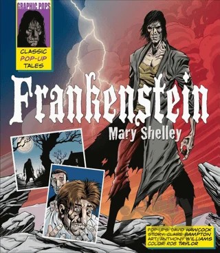 Classic Pop-Up Tales: Frankenstein – Mary Shelley – Canterbury Classics kitap kapağı