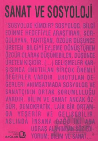 Sanat ve Sosyoloji – Derleme – Bağlam Yayınları kitap kapağı
