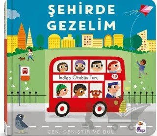 Şehirde Gezelim (Hareketli Kitap) – Jo Moon – İndigo Çocuk kitap kapağı