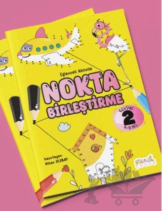 Eğlenceli Aktivite Nokta Birleştirme ‐ Boyama ve Aktivite Kitabı ‐ Seviye 2 – Kolektif – Staau Çocuk kitap kapağı