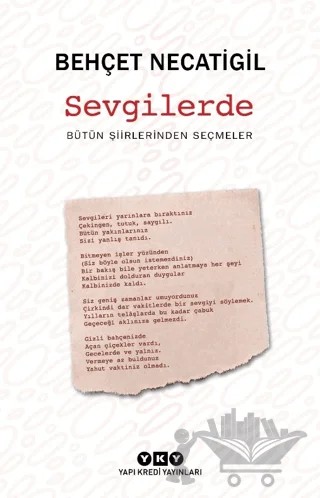 Sevgilerde – Behçet Necatigil – Yapı Kredi Yayınları kitap kapağı