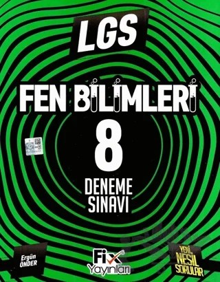 8. Sınıf LGS Fen Bilimleri 8 Deneme – Ergün Önder – Fix Yayınları kitap kapağı