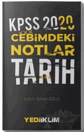 2020 KPSS Tarih Cebimdeki Notlar Cep Kitabı