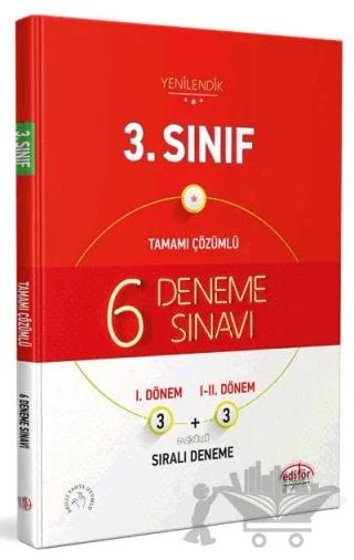 3. Sınıf Tamamı Çözümlü 6 Deneme Sınavı Fasiküllü – Kolektif – Editör Yayınevi kitap kapağı
