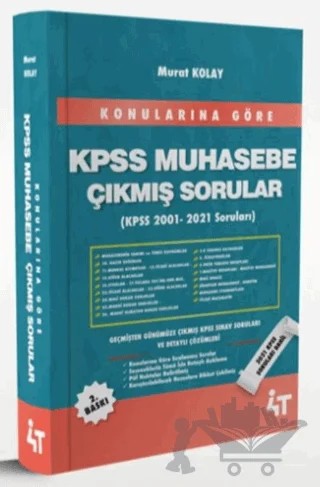 Konularına Göre KPSS Muhasebe Çıkmış Sorular – Murat Kolay – 4T Yayınları kitap kapağı