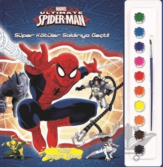 Marvel Ultimate Spider Man : Poster Boyama Kitabım – Kolektif – Beta Kids kitap kapağı