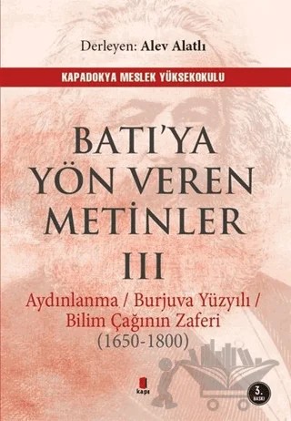 Batı’ya Yön Veren Metinler 3 – Alev Alatlı – Kapı Yayınları kitap kapağı