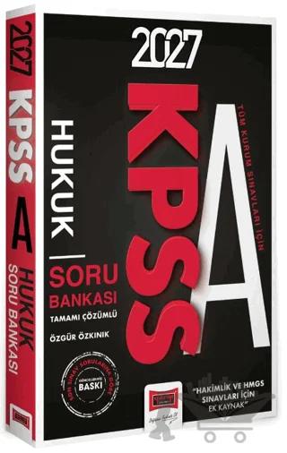 2027 KPSS A Grubu Tüm Kurum Sınavları için Hukuk Soru Bankası