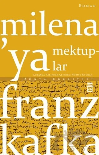 Milena’ya Mektuplar – Franz Kafka – Timaş Yayınları kitap kapağı