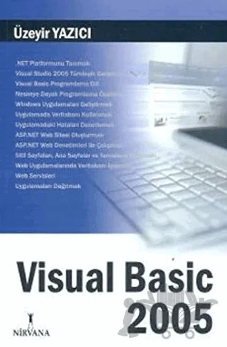 Visual Basic 2005 – Üzeyir Yazıcı – Nirvana Yayınları kitap kapağı