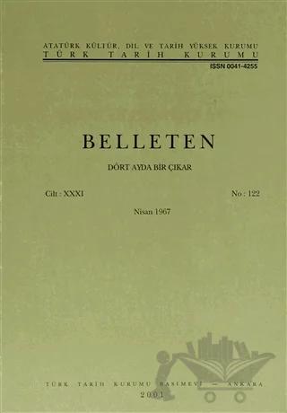 Belleten Sayı: 122 Cilt: 31