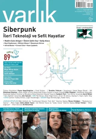 Varlık Edebiyat ve Kültür Dergisi Sayı: 1378 Temmuz 2022 – Varlık Dergisi Yayınları kitap kapağı